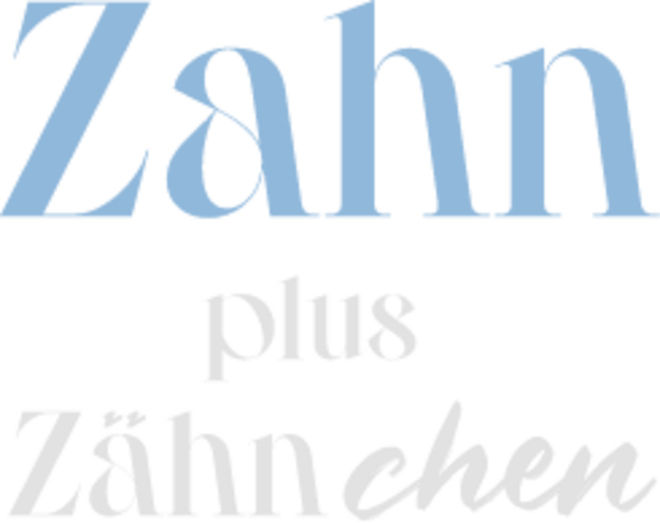 Das Logo von zahnpluszähnchen - Deiner Zahnarztpraxis in Nürnberg Mögeldorf